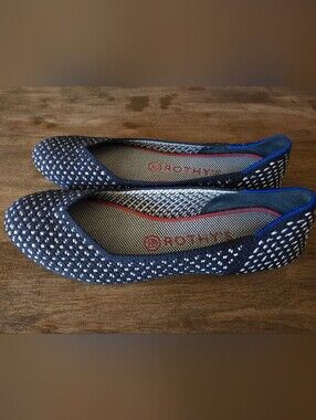 Rothy’s The Flat in Maritime Honeycomb - Retired Colorway - Size 8